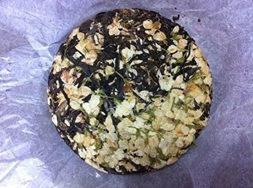 400 grams herbal tea dried jasmine flower mixed with Pu erh tea cake