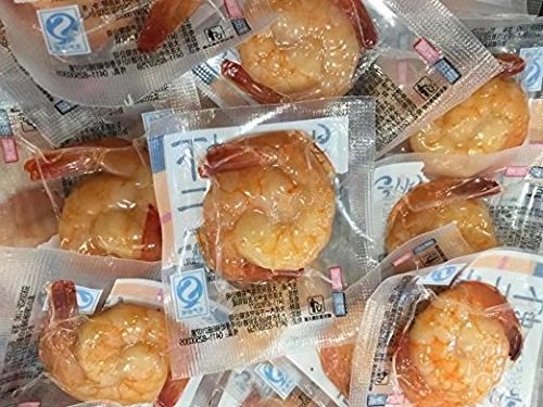 1 Pound (454 grams) Vacuum packaged shrimp meat snack from China Sea