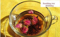 600 grams herbal tea dried rose flower mixed with Pu erh tea cake